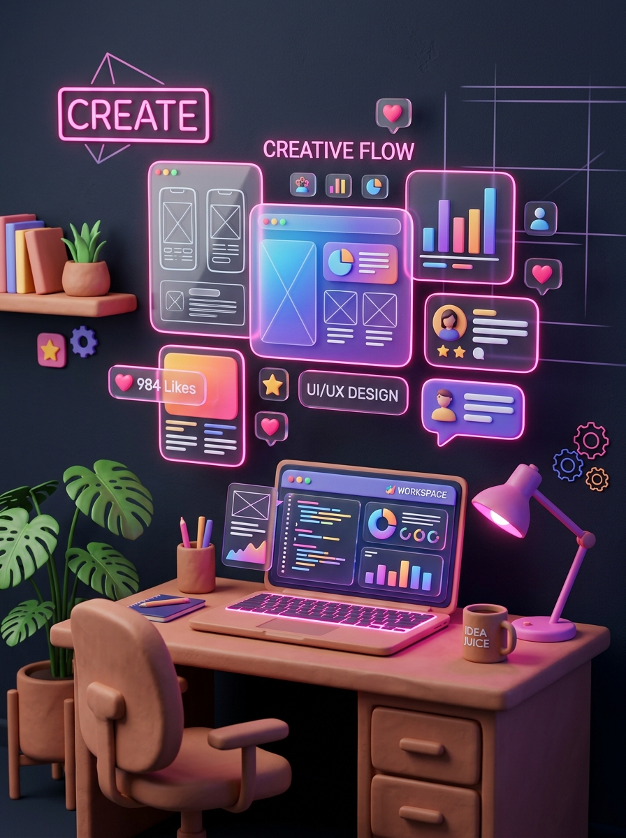 Creative 3D Workspace Design